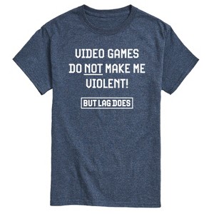 Men's - Instant Message - Video Games Not Violent Short Sleeve Graphic T-Shirt - 1 of 4