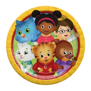 Treasures Gifted Daniel Tiger Dinner Plates 9in - Disposable Paper Plates - Daniel Tiger Birthday Party Supplies - 1 of 4