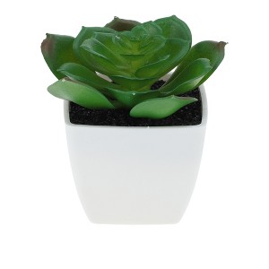 Unique Bargains Artificial Plants Plastic Green 2.2"x2.2"x2.56" 1 Pcs - 1 of 4