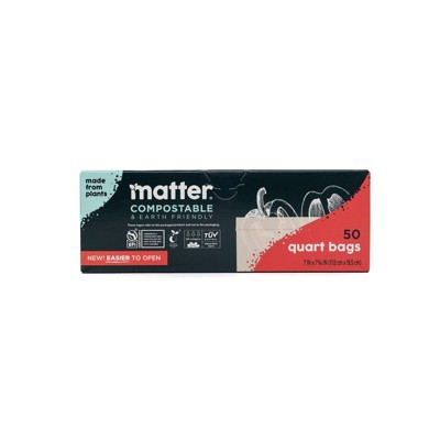 Matter Compostable Quart Bags - 50ct