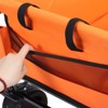FURNIinspire Outdoor Serving Carts 3-in-1 Convertible Folding Wagon Cart 500lbs Heavy Duty Utility Wagon for Beach, Orange, 37.4"*23.03"*42.52" - 4 of 4