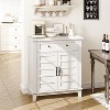 Coucheta Storage Cabinet 31.5" Adjustable 3-Tier, Farmhouse Entryway Organizer with Slatted Doors, Waterproof Design for Kitchen, Dining Room - 4 of 4