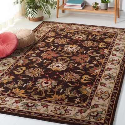 Heritage Brown and Beige Hand-Tufted Wool 6' x 9' Area Rug