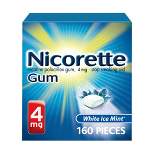 Nicorette 4mg Gum Stop Smoking Aid - White Ice Mint