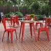 Flash Furniture Declan Commercial Grade Indoor/Outdoor Dining Table, 23.75" Round All Weather Poly Resin Top with Steel Base - 2 of 4