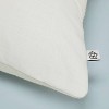16"x42" Slub Center Stripe Oversized Lumbar Bed Pillow - Hearth & Hand™ with Magnolia - 4 of 4
