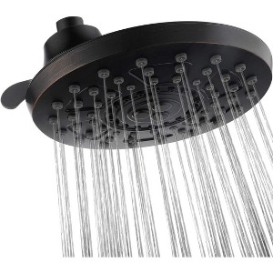 Rain Shower Head with 4 Spray Settings and Adjustable Ball Joint, 8 Inch - 1 of 4