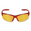 KleenGuard Equalizer Safety Glasses Red Frames Amber/Yellow Lens - 12/Box - 2 of 4