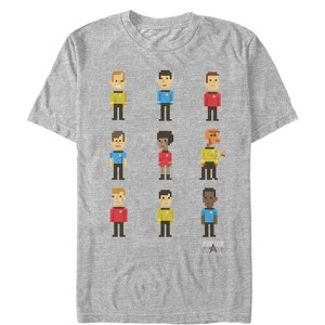 Men's Star Trek Pixel Favorite Enterprise Crew T-Shirt - 1 of 4