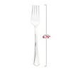 Smarty Had A Party Metallic Groove Silver Plastic Forks - 1200 pcs - 3 of 4