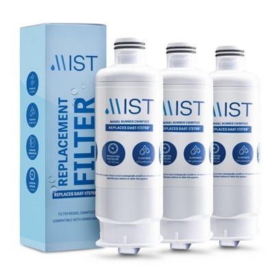 Mist DA97-17376B Water Filter Replacement, Compatible with: Samsung HAF-QIN, RF23M8070SR, HAF-QIN/EXP, DA97-08006C, 3 Pack
