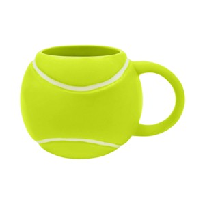 Godinger Silver 17 fl oz League Tennis Ball Mug: Porcelain, Yellow, Hand Wash, Hot/Cold Beverages, 1 Piece, 3.75" Height - 1 of 4