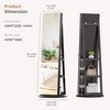 Fredees 360° Rotating Jewelry Cabinet with Lights, 63" Lockable Mirror Armoire Organizer Stand with Storage - 2 of 4