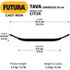 Hawkins Futura 24" Cast Iron Griddle Tava: Hand Wash, Gas Compatible, 1 Year Warranty, 4.2 lbs, Red - image 3 of 4