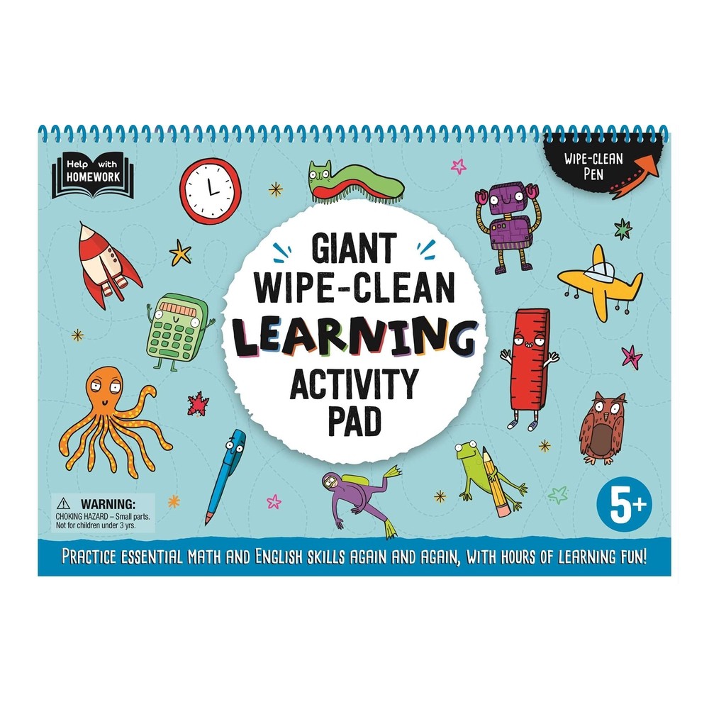 Giant Wipe-Clean Learning Activity Pack - by Igloobooks (Spiral Bound)