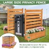 DoCred Air Conditioner Fence, 2-Panel Wood Privacy Screens with Planter Box, No-Dig Outdoor AC or Trash Can Enclosure – 36"W x 45"H - 2 of 4