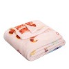 GoodGram Bohemian Elephant Ultra Plush Soft & Cozy Fleece Throw Blanket - Pink - - 2 of 3