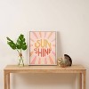 16" x 20" Lyman Creative Co. Sunshine Hand Lettering Framed Wall Canvas White/Pink - Deny Designs - image 4 of 4