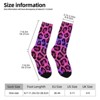 Colorful Leopard Animal Texture Women Printed Crew Socks Funny Funky Socks Soft Polyester Novelty Gifts for Artists Men - 2 of 4