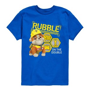 Boys' - Paw Patrol - Rubble & Crew Short Sleeve Graphic T-Shirt - 1 of 4