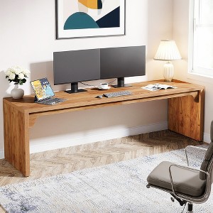 MAYEERTY 78.7" Two Person Desk, Wood Long Computer Desk Double Desk - 1 of 4