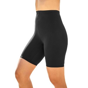 Swim 365 Women's Plus Size Tummy Control Swim Short - 1 of 2