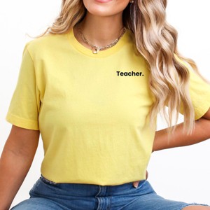 Simply Sage Market S.W.Smiley Teacher Recipe Front & Back Design Short Sleeve Tee - 1 of 4