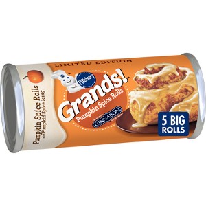 Pillsbury Grands! Pumpkin Spice Rolls - 17.5oz/5ct - 1 of 4