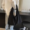Tote Bag for Women, Lightweight Foldable Nylon Slouchy Tote, Large Capacity Womens Hobo Bag - 3 of 4
