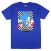 Seven Times Six Sonic The Hedgehog T-Shirt Men's Angry Walk Checkerboard Design Tee - 4 of 4