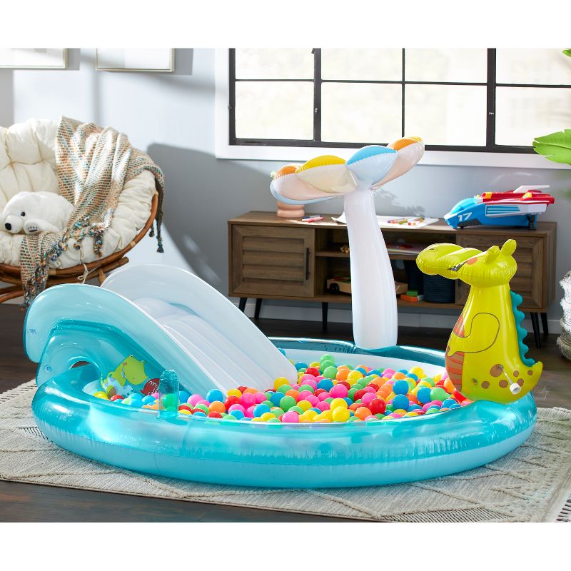 Intex 57165EP Gator Outdoor Inflatable Kiddie Pool Water Play Center with Slide, 2 of 7