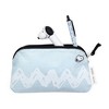 Yoobi Peanuts Single Zip Pencil Pouch White Chevron - 2 of 4
