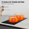 ZACHVO 12 inches 3500W 2 Burners Built-In Induction Cooktop with Touch Control,220V~240V,9 Power Levels & 1–99 Minutes Timer - 3 of 4