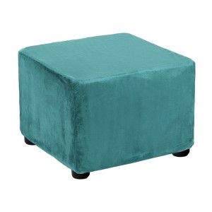 Unique Bargains Stretch Band Furniture Protecting Square Stool Covers - 1 of 4