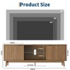 63'' TV Stand, Entertainment Center with Power Outlets and Adjustable Shelf, TV Console for Living Room, Modern Media Console - 4 of 4