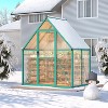 Outdoor Greenhouse, Large Walk in Greenhouses for Outdoors and Garden Planting, Polycarbonate Greenhouse with Enhanced Aluminum Frame - 4 of 4