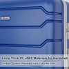 Romswi 4 Piece Luggage Set Carry-On 20 28 inch Suitcase Duffel Bag Toiletary Bag Travel Lightweight Hardside Luggage TSA Lock Cup Holder Navy - 4 of 4