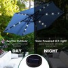 Costway 9ft Market Patio Umbrella w/Solar Lights & 40 LBS Steel Umbrella Stand - 4 of 4