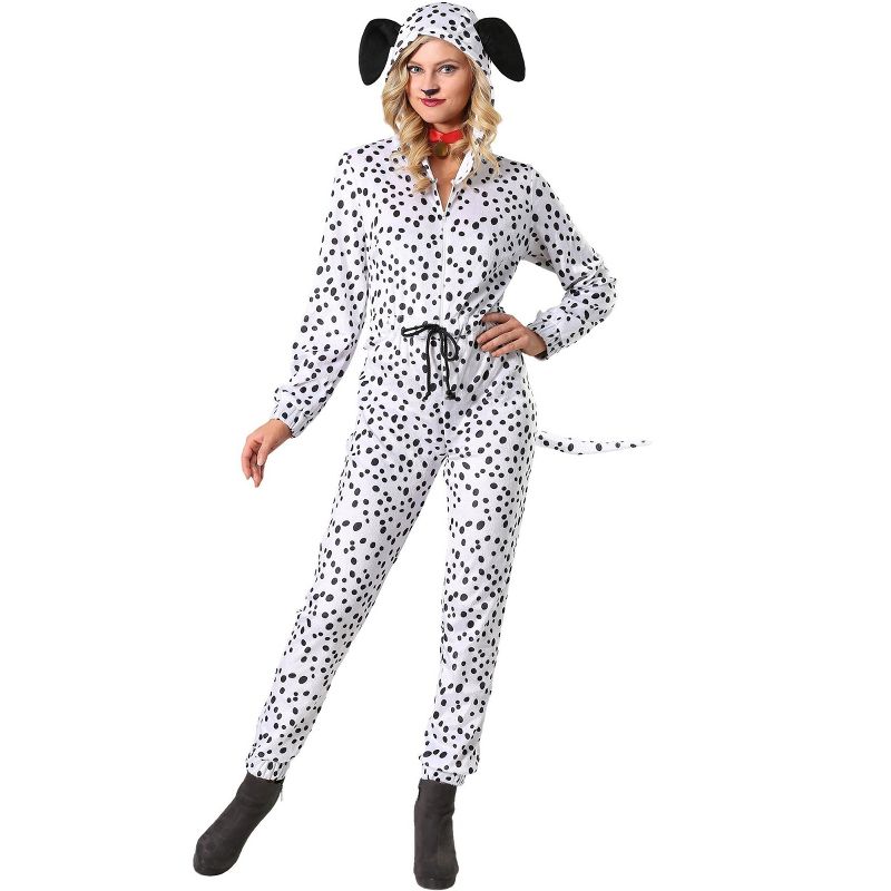 HalloweenCostumes.com Women's Plus Size Cozy Dalmatian Costume, 1 of 3
