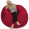 5' Large Bean Bag Chair with Memory Foam Filling and Washable Cover - Relax Sacks - 3 of 4