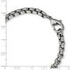 Black Bow Jewelry Men's 5.5mm Stainless Steel Fancy Round Box Chain Necklace, 24 Inch - 4 of 4