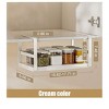 White - 10.62-17.71 inches Under Shelf Storage Basket Expandable,1Pcs Hanging Baskets Under Cabinet Shelf Organizer, Add-On Space Saver Kitchen, Pant - 3 of 4