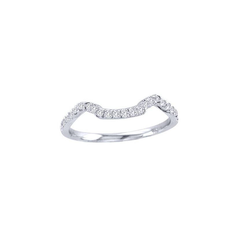 Pompeii3 1 1/10ct Cushion Diamond Halo Engagement Ring Set 10K White Gold, 2 of 6