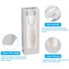 Unique Bargains Paper Sturdy Reusable Fashionable Wine Gift Bags with Rope Handles 4.92"x3.35"x14.2" - 3 of 4