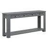 PAGED Modern Console Table with 4 Storage Drawers and Bottom Shelf, 63 inch Rectangle Entryway Table for Living Room,Hallway - 4 of 4