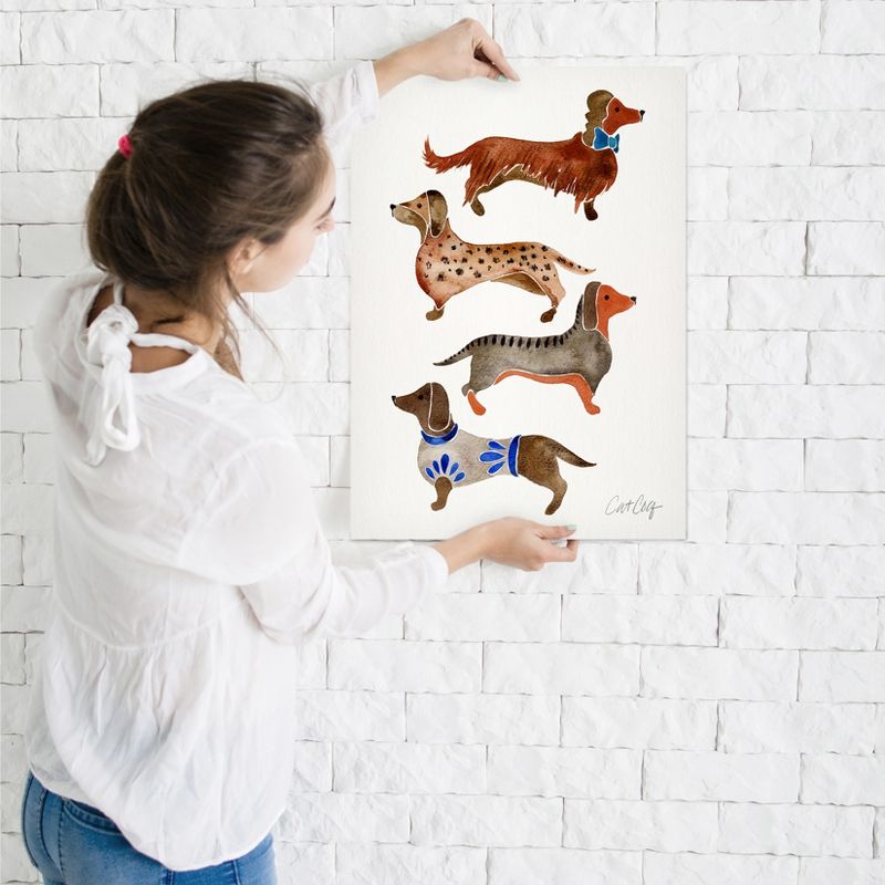 Americanflat Animal Dachshunds By Cat Coquillette Poster, 3 of 7