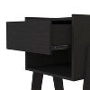 NicBex 18.8 Inch Wood Nightstand with Drawer and Open Shelf,Side Table for Bedroom,Living Room - 4 of 4
