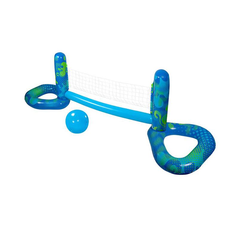 Swimline 90" Inflatable Aqua Fun Swimming Pool Volley Ball Game - Blue/Green, 1 of 3