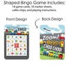 Big Dot of Happiness Cars, Trains, and Airplanes - Picture Bingo Cards and Markers - Transportation Birthday Party Shaped Bingo Game - Set of 18 - 3 of 4