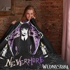 Intimo MGM Wednesday Nevermore Super Soft And Cuddly Plush Fleece Throw Blanket Black - 4 of 4